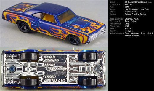 Dodge Coronet Super Bee 1969 (L9920) - 2013-212-X1793 - Malasia