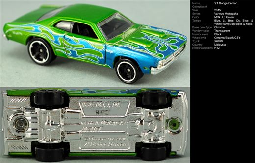 Dodge Demon 1971 - 2015-NA-X6999 - Malasia