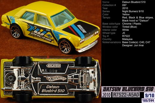 Datsun Bluebird 510 - 2010-097-R7522 - Malasia