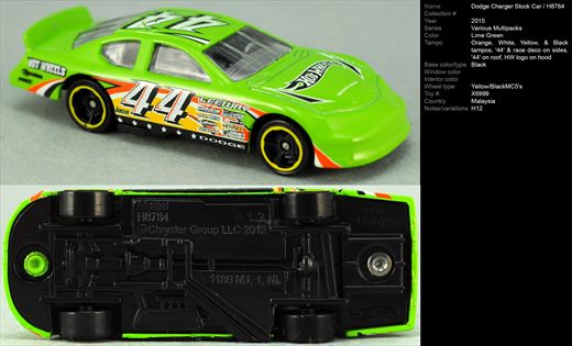 Dodge Charger Stock Car - H8784 - 2015-NA-X6999 - Malasia