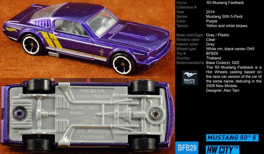 Ford Mustang Fastback 1965 - 2014-NA-BFB29 - Tailandia