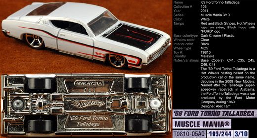 Ford Torino Talladega 1969 - 2011-103-T9810 - Malasia