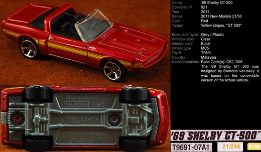 Ford Shelby GT-500 1969 - 2011-021-T9691 - Malasia