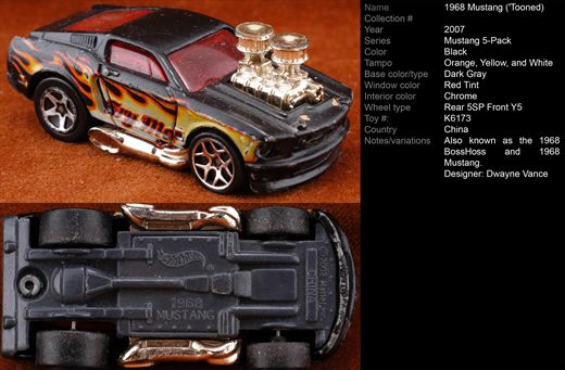 Ford Mustang 1968 (Tooned) - 2007-NA-K6173 - China