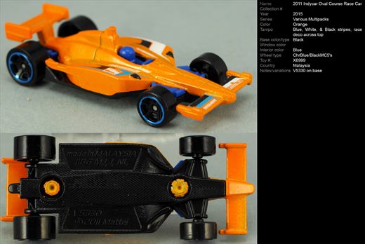 Indycar Oval Course Car 2011 (V5330) - 2015-NA-X6999 - Malasia