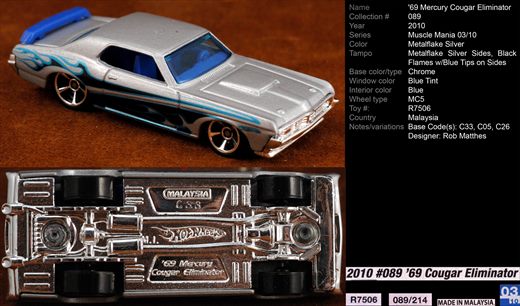 Mercury Cougar Eliminator 1969 - 2010-089-R7506 - Malasia
