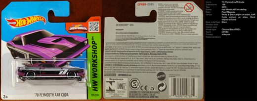 Plymouth AAR Cuda 1970 - 2015-199-CFH89 - Malasia