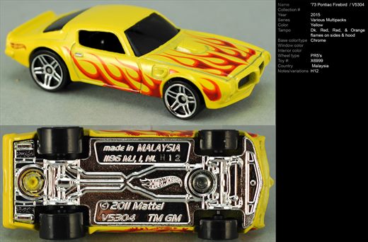 Pontiac Firebird 1973 - V5304 - 2015-NA-X6999 - Malasia