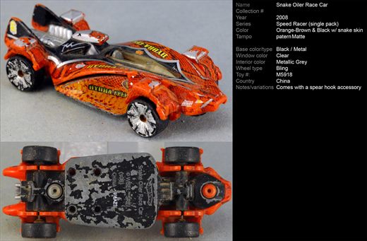 Snake Oiler Race Car - 2008-NA-M5918 - China