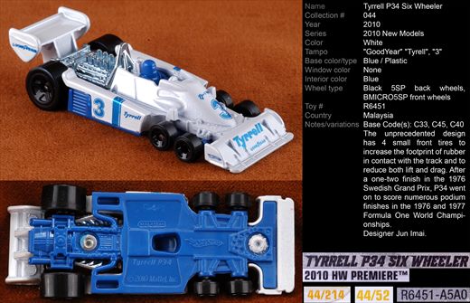 Tyrrell P34 Six Wheeler - 2010-044-R6451 - Malasia