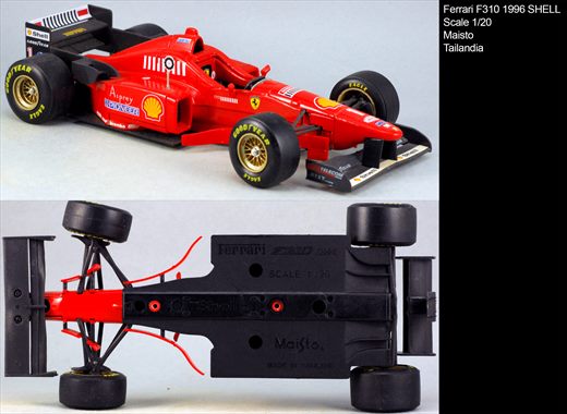 Ferrari F310 1996 1-20 vermelho SHELL - Tailandia